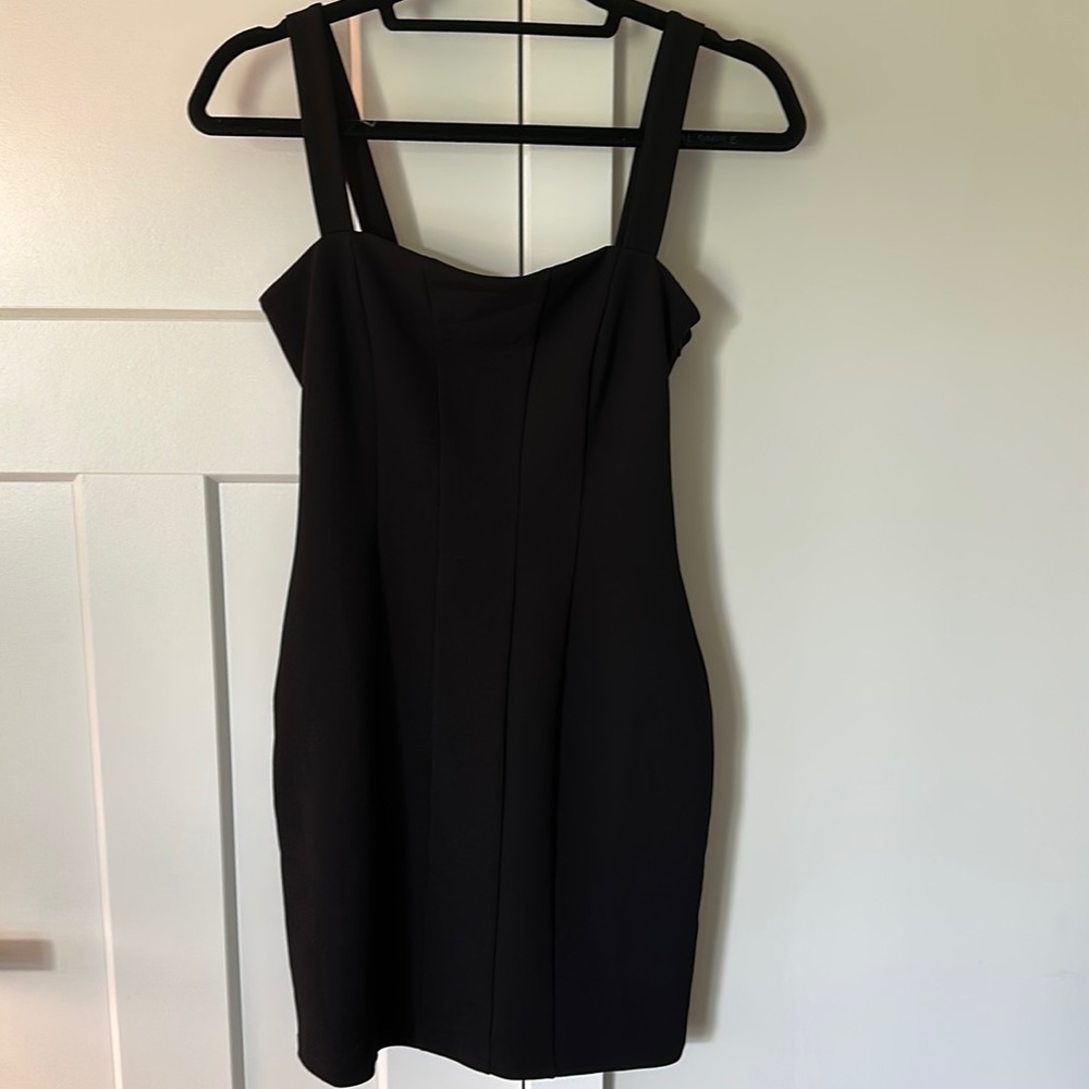 Black mini dress